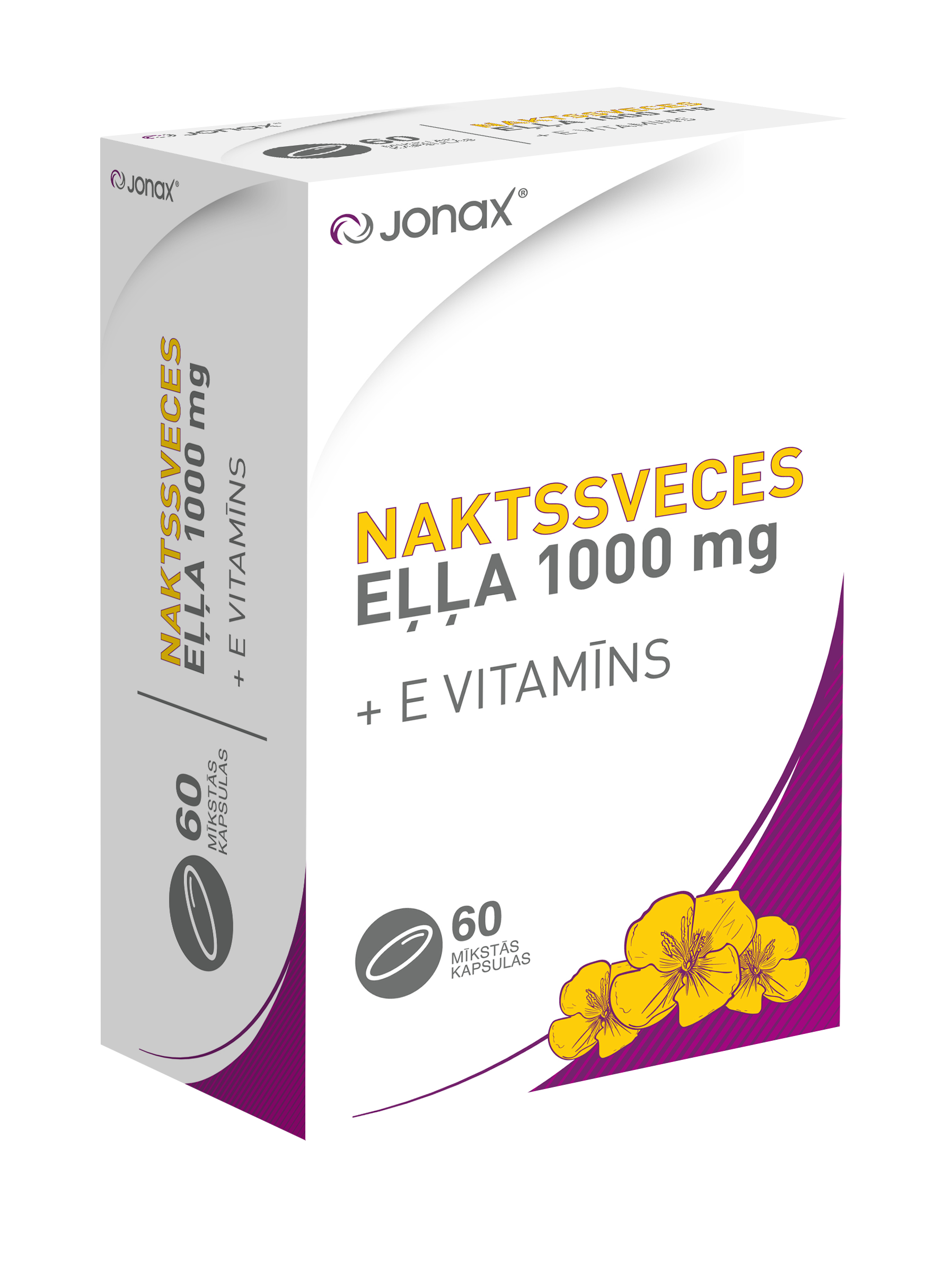 Naktssveces eļļa 1000 mg + E vitamīns